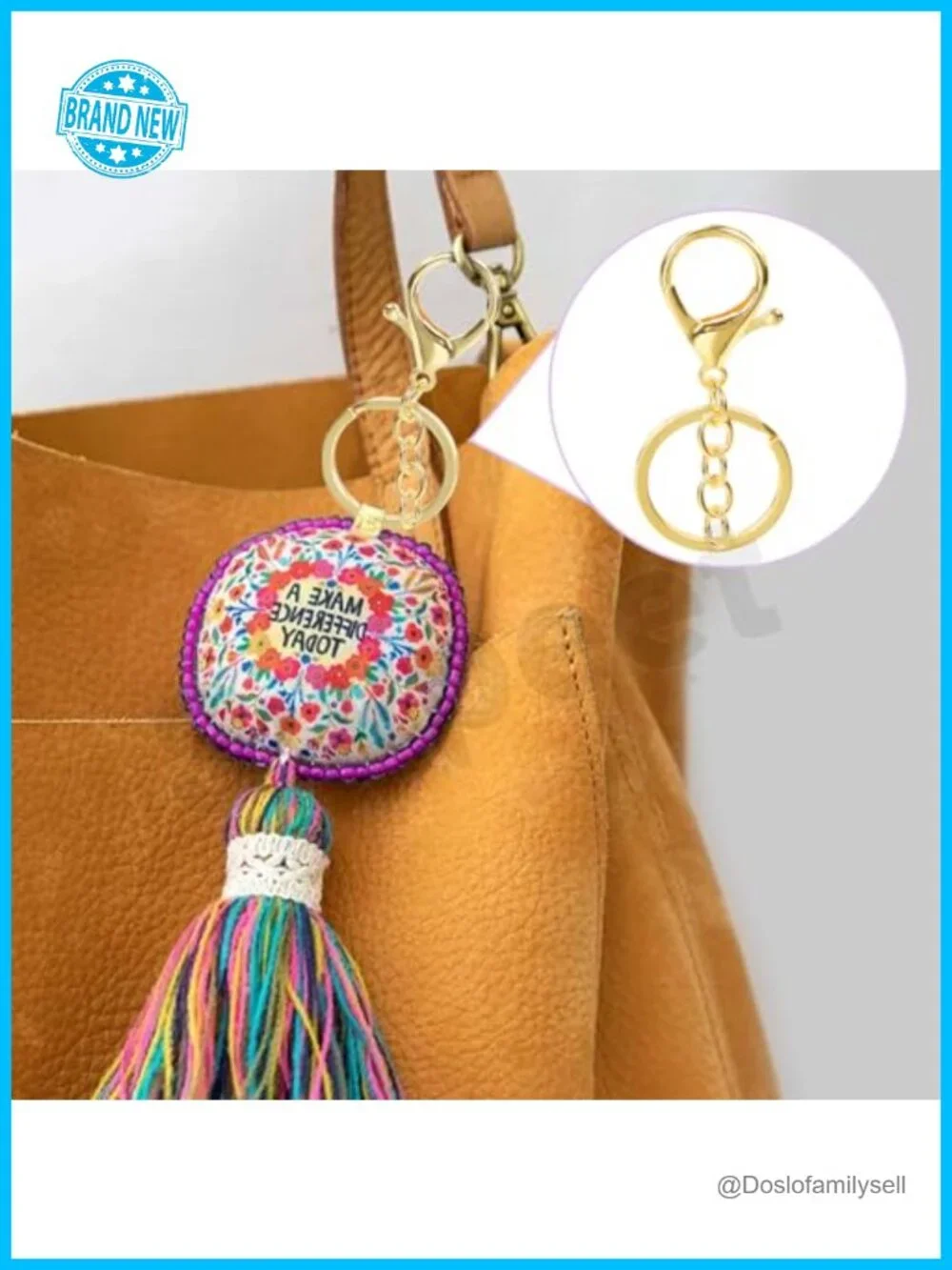 Lobster Claw Clasps with Keychain Rings for DIY Crafts Purse Strap